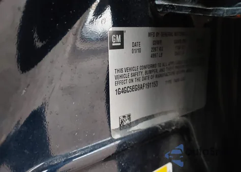 2010 Buick Lacrosse Cxl from USA, damaged, VIN 1G4GC5EG8AF191153